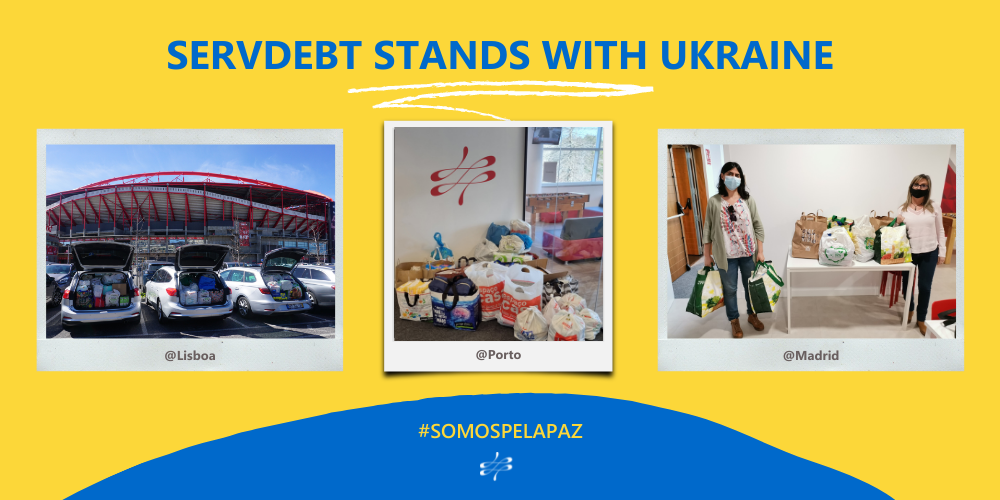 #StandWithUkraine: Servdebt recolhe donativos para ajudar população da Ucrânia